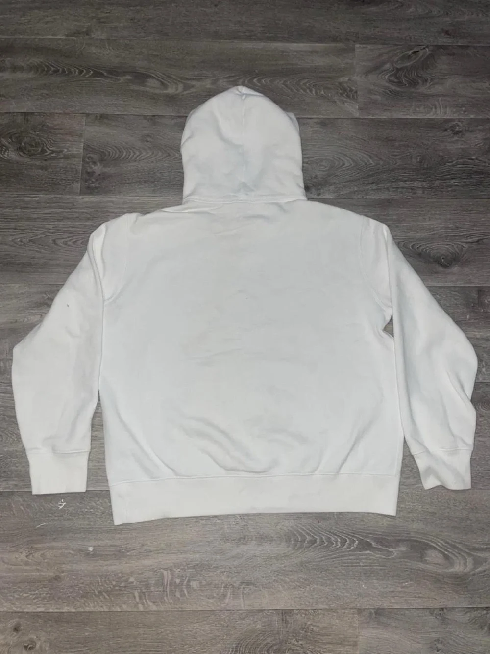 Polo Ralph Lauren White Equestrian Riding Academy Print Fleece Pullover Hoodie L